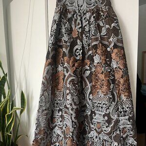 Ganni Lace A-Line Ball Skirt